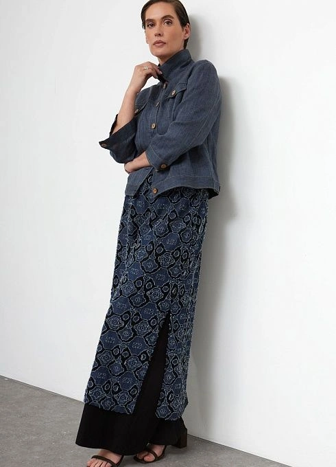  GRIOL. Юбка жен. 350085.03312.8582Y Синий GRIOL