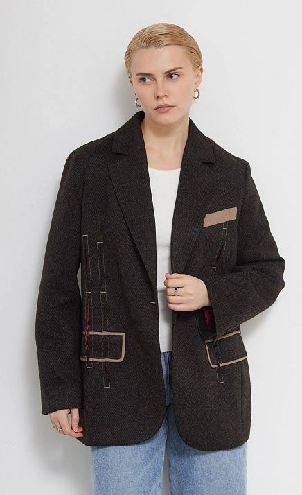  GRIOL. Жакет жен. 378376.11313.8211M Коричневый 