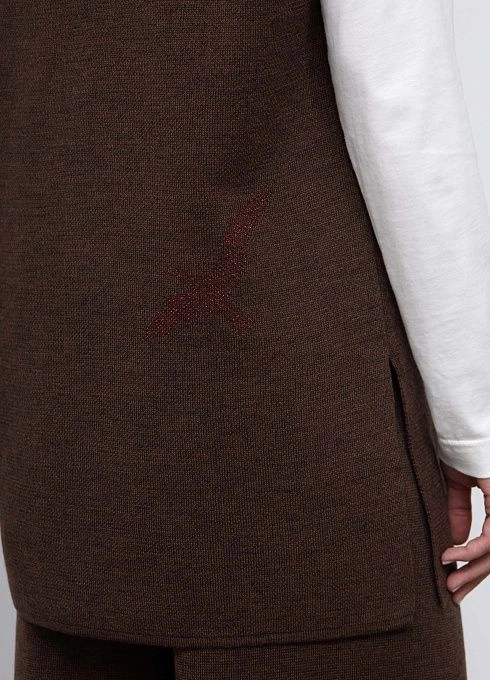 Жилет жен. 380046уд33303.1000M Коричневый меланж  (6)
