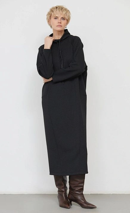  GRIOL. Платье жен. 360312.6_313.8200M Темно-серый меланж 