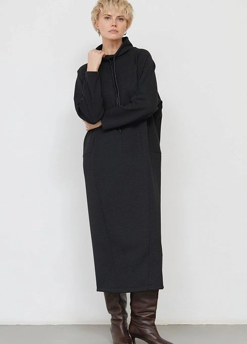  GRIOL. Платье жен. 360312.6_313.8200M Темно-серый меланж GRIOL