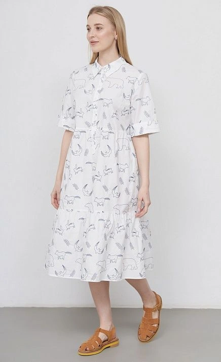 GRIOL. Платье жен. 367602Г.11312.0295A Белый GRIOL GRIOL. Платье жен. 367602Г.11312.0295A Белый