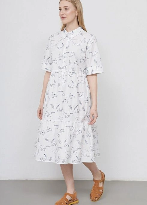  GRIOL. Платье жен. 367602Г.11312.0295A Белый GRIOL