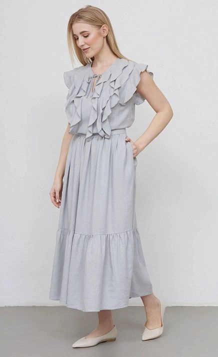 GRIOL. Платье жен. 363423А.11312.7300N Светло-серый GRIOL GRIOL. Платье жен. 363423А.11312.7300N Светло-серый