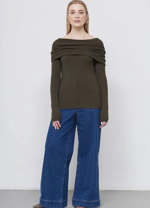 Джемпер жен. 310511.33303.3700N Хаки  (2)