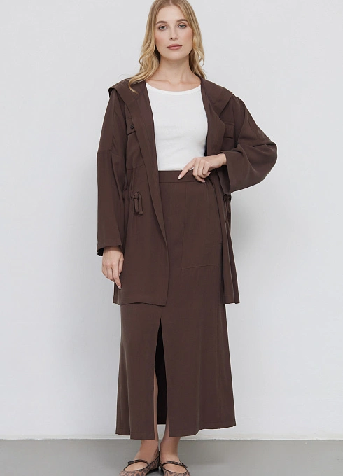  GRIOL. Юбка жен. 350068.6_312.1100N Коричневый GRIOL