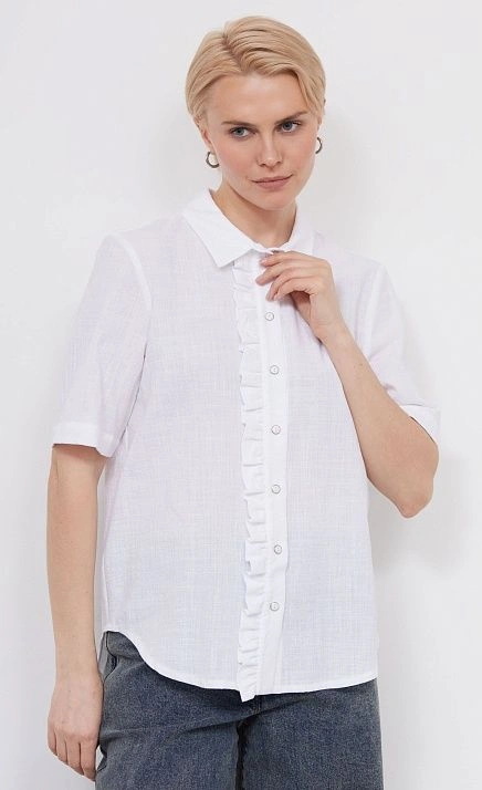 Рубашка из хлопка с оборкой GRIOL