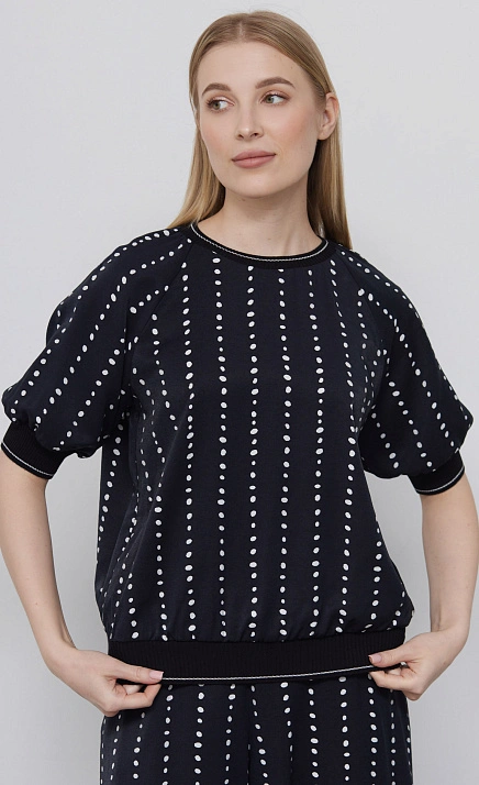  GRIOL. Блуза жен. 310903РВ.03312.8202I Черный 