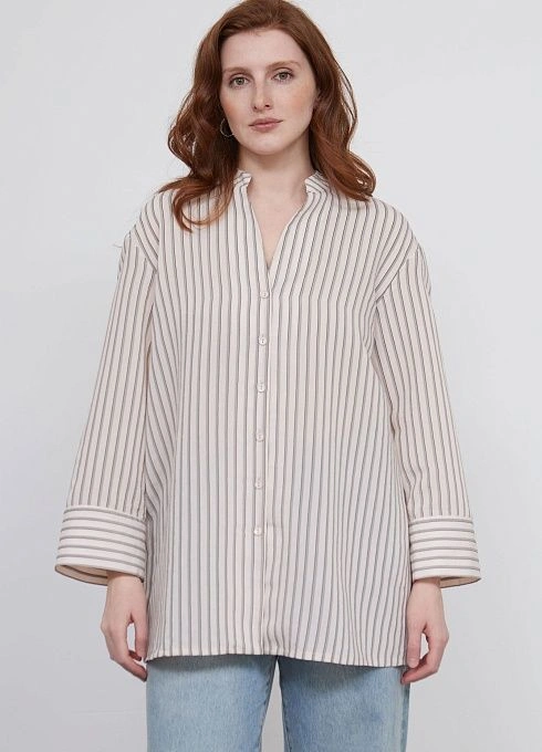 Блузка оверсайз в полоску GRIOL