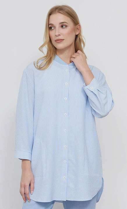 Блузка удлиненная в полоску GRIOL