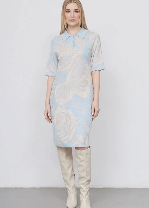  GRIOL. Платье жен. 360263.33303.0703F Молочно-голубой GRIOL