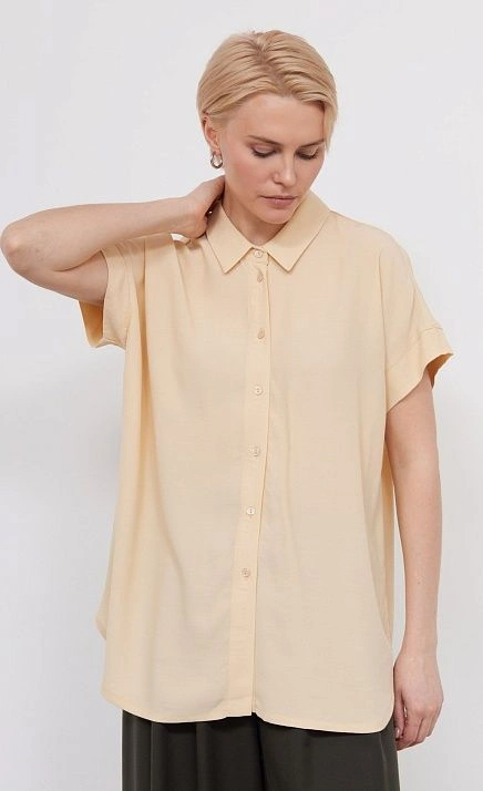 Блузка оверсайз из крепа GRIOL