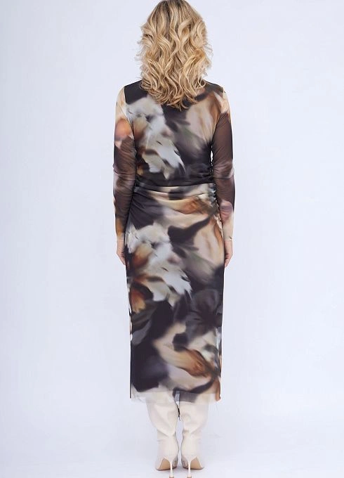 Платье жен. 360323.03313.0301О Бежевый мультиколор  (5)