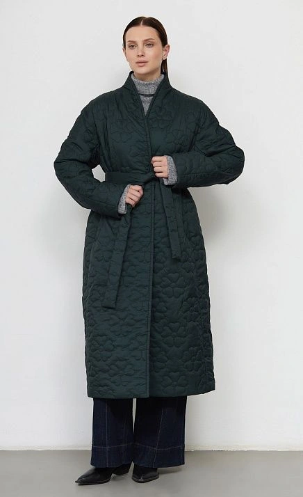 GRIOL. Пальто жен. 534528.11209.1400F Изумрудный GRIOL GRIOL. Пальто жен. 534528.11209.1400F Изумрудный