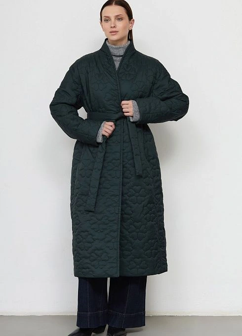  GRIOL. Пальто жен. 534528.11209.1400F Изумрудный GRIOL