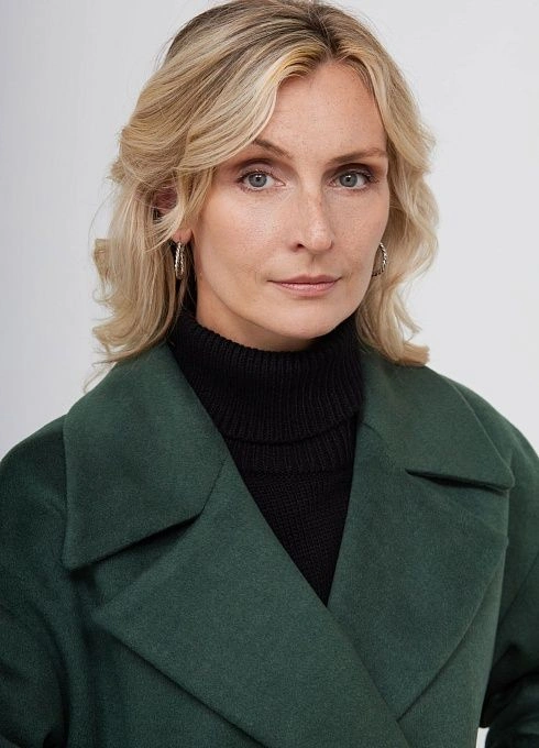 Пальто жен. 534390.11208.2900N Изумрудный  (1)