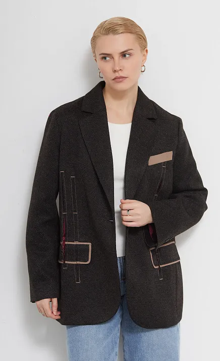  GRIOL. Жакет жен. 378376.11313.8211M Коричневый 