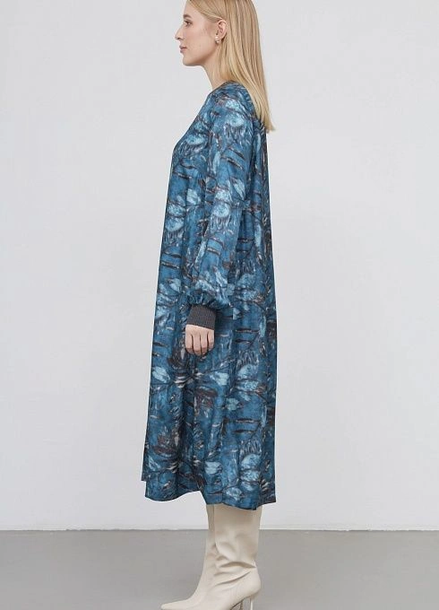 Платье жен. 360302ГМот.03312.8677F серо-голубой  (4)