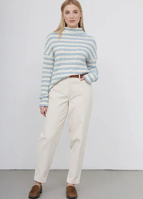  GRIOL. Джемпер жен. 310940.03313.0719S белый/голубой GRIOL