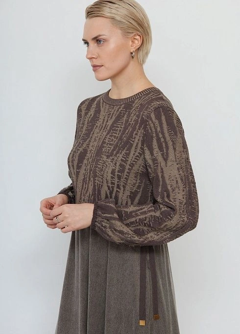 Платье жен. 360271.33312.3406YM Темно-бежевый (5)