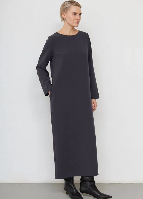  GRIOL. Платье жен. 368393.11312.7600N Тёмно-серый GRIOL