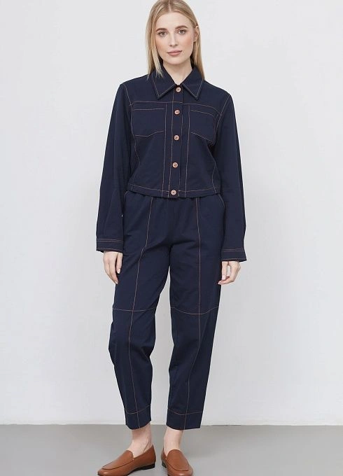 Жакет жен. 370211.09312.9600N Тёмно-синий  (2)