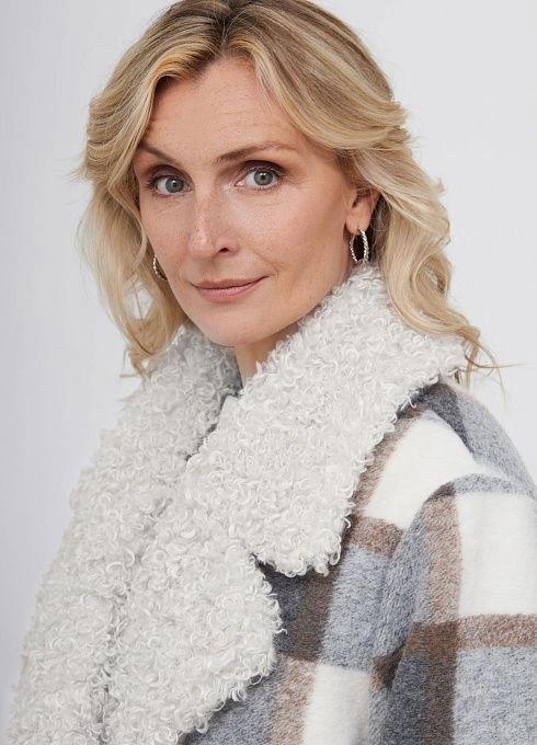 Полупальто жен. 524349.11208.0776P Бежево-серый  (1)