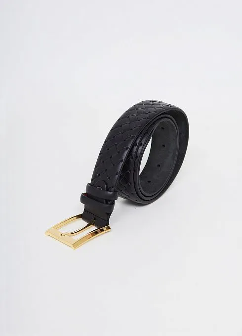  GRIOL. Комплект Ремень поясной РЖДТЕЛ35-105/1 плетенка  Черный GRIOL