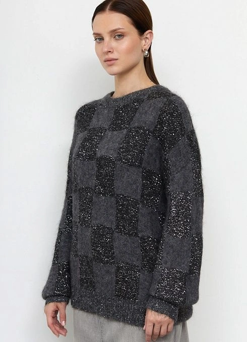 Джемпер жен. 314019.42303.8200P Чёрно-серый  (5)