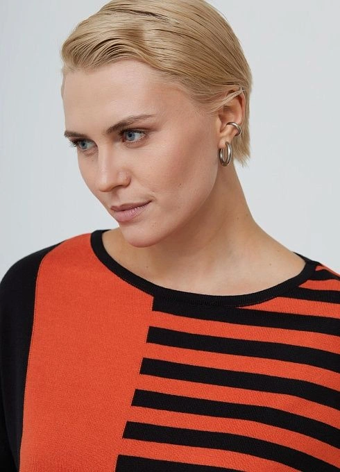 Джемпер жен. 310556.33303.6282S Оранжево-черный (1)