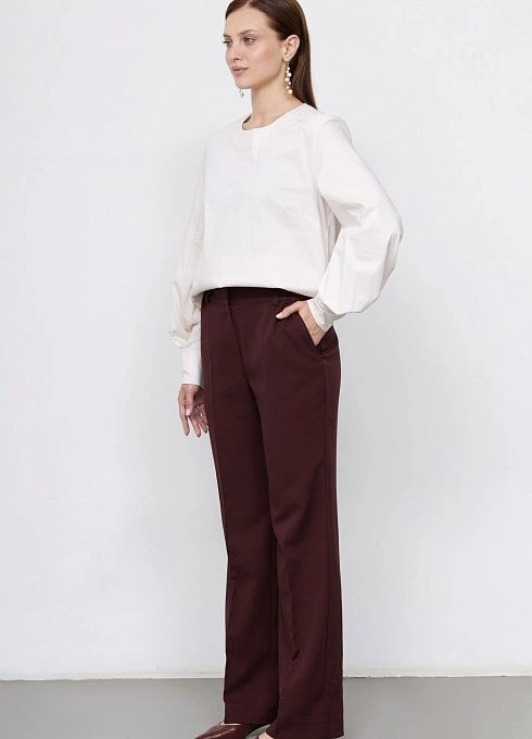 Брюки жен. 320294.09312.4800N Темно-вишневый  (3)