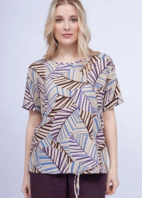 Блузка с абстрактным принтом GRIOL