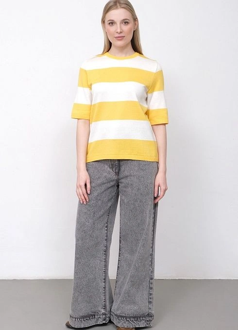 Джемпер жен. 310444П.33303.0221S  Бело-жёлтый  (2)