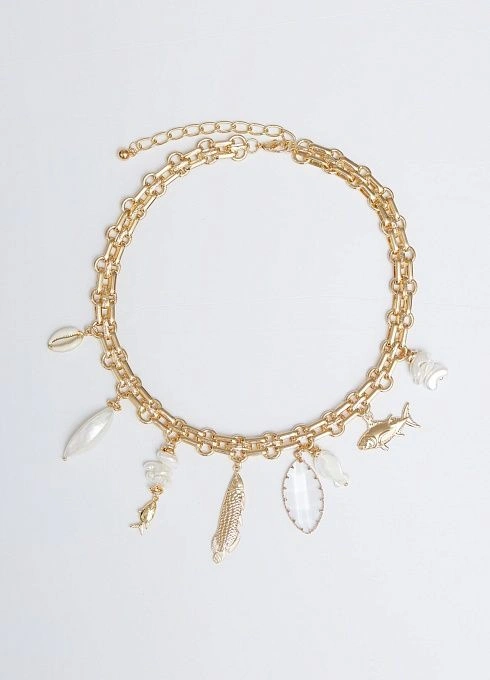  GRIOL. Колье Рибо Роха4 Белый GRIOL