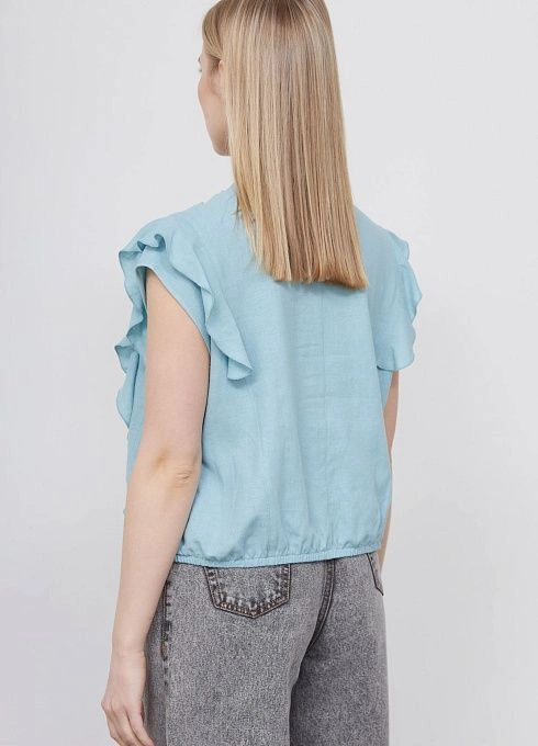 Блузка жен. 318324.11312.1200М Бирюзовый  (1)