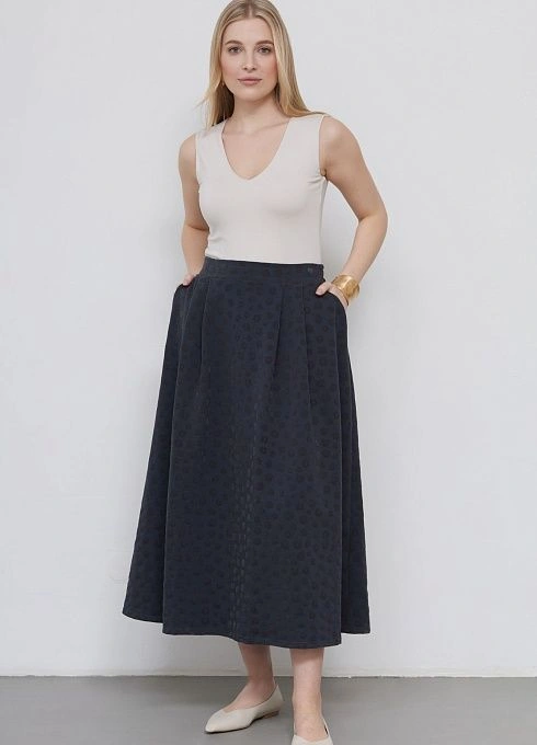  GRIOL. Юбка жен. 350050УКБ.6_313.7700F Тёмно-серый GRIOL