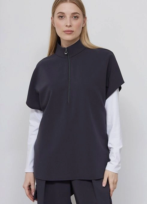 Блузка c высоким воротником GRIOL