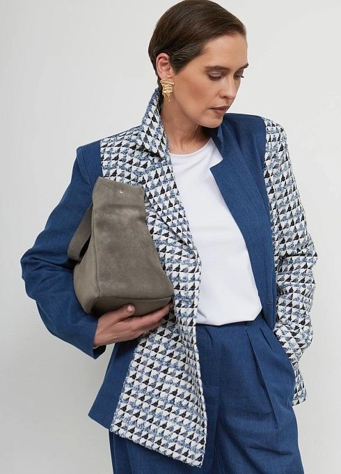 Сумка жен. 6824 Серый (1)