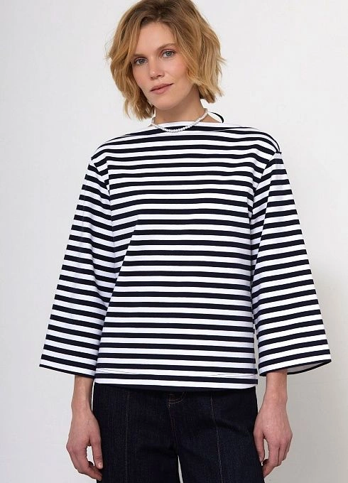  GRIOL. Джемпер жен. 311123.6_313.0298S Бело-синий GRIOL