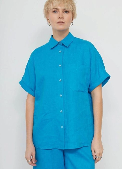 Рубашка изо льна с короткими рукавами GRIOL