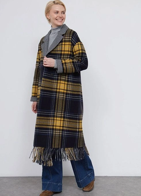  GRIOL. Пальто жен. 537109.43208.9601P Мультиколор GRIOL