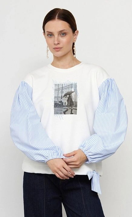 GRIOL. Джемпер жен. 311054РБ.6_313.0216E Молочно-голубой GRIOL GRIOL. Джемпер жен. 311054РБ.6_313.0216E Молочно-голубой