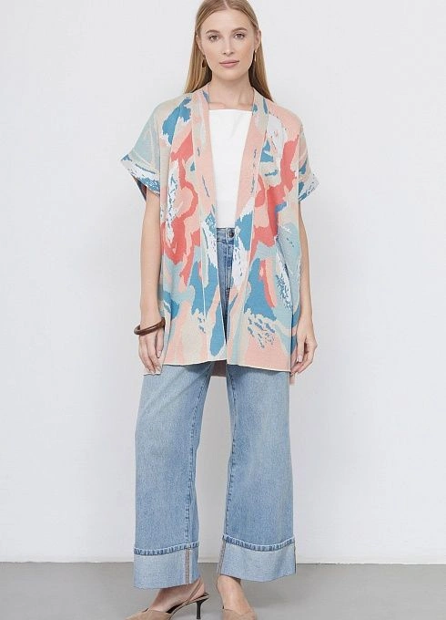 Жилет жен. 380098.33303.6716F Кораллово голубой  (2)