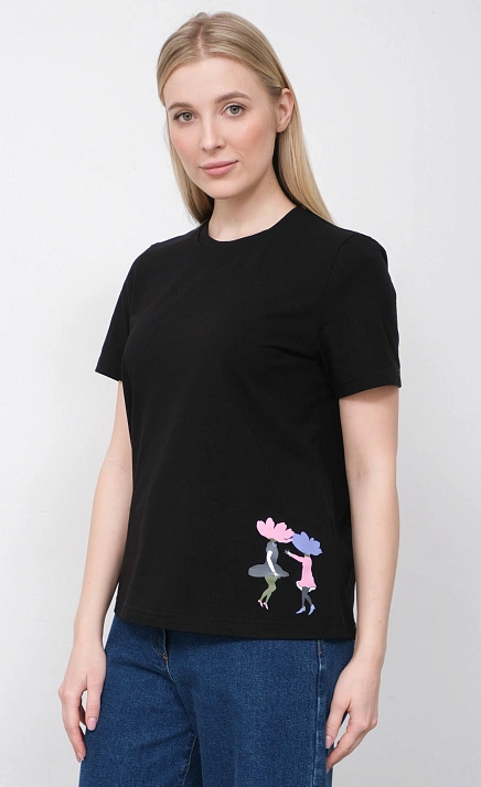  GRIOL. Футболка жен. 310462.40513.8200F Черный 