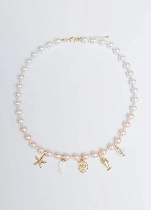  GRIOL. Колье Рибо Роха3 Бежевый GRIOL