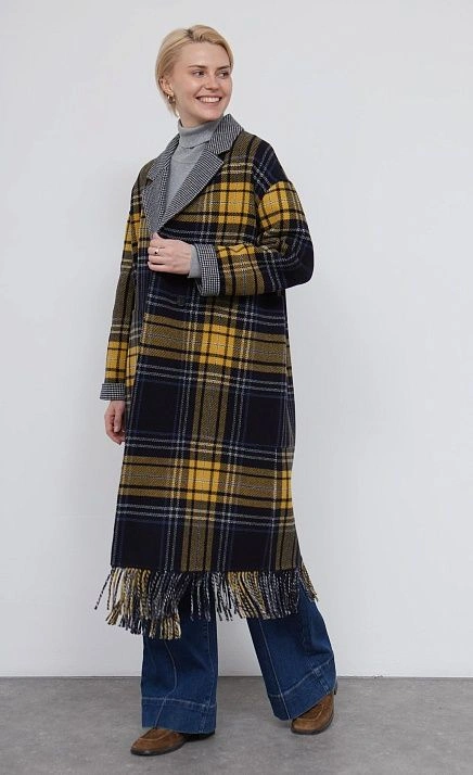 GRIOL. Пальто жен. 537109.43208.9601P Мультиколор GRIOL GRIOL. Пальто жен. 537109.43208.9601P Мультиколор