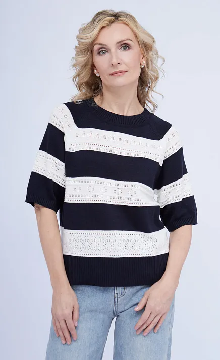  GRIOL. Джемпер жен.310438.33303.9602S Сине-белый 