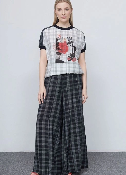 Блуза жен. 311030.03312.8202PE Бело-чёрный  (2)