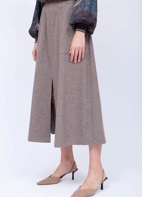 Юбка жен. 350056.03312.3400N Кофейный  (3)