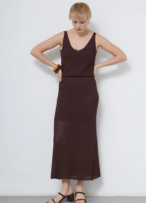 Юбка жен. 350136.33303.1100N Коричневый (2)